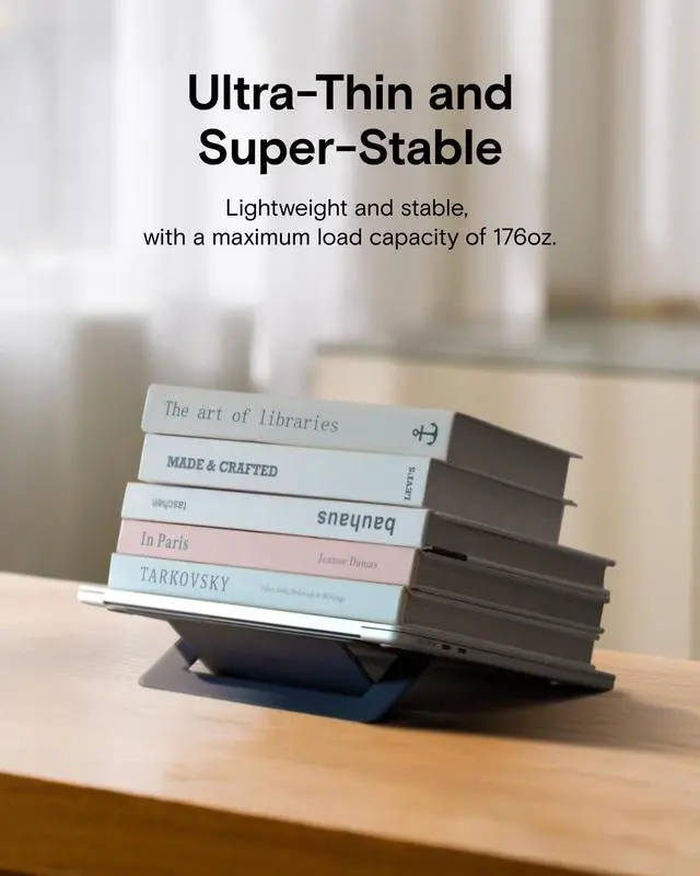 Alt view image 7 of 7 - MOFT Airflow Adhesive Laptop Stand, Slim & Portable Laptop Riser for Work