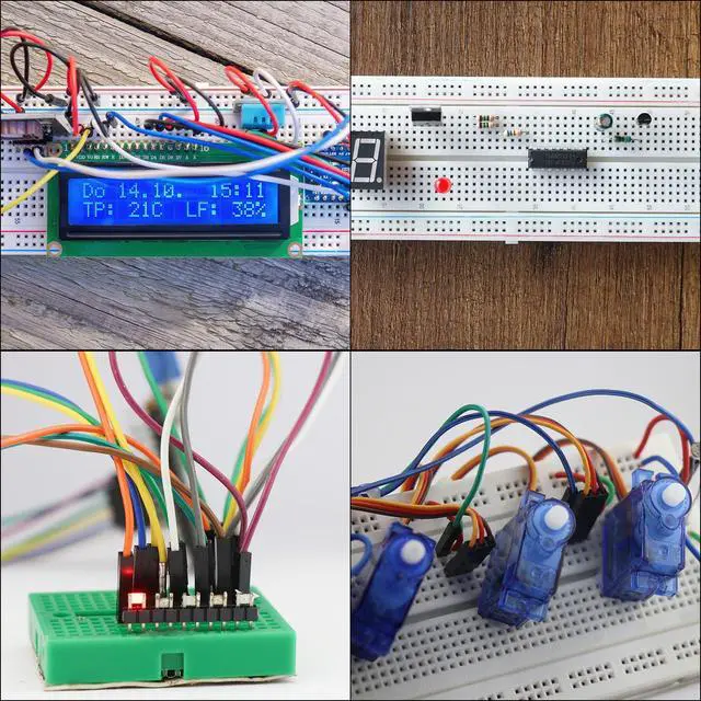 Alt view image 6 of 6 - MECCANIXITY Female to Female 8Pin Breadboard Jumper Wire 2.54mm Pitch Single Row Ribbon Cable 30cm Long Breadboard Ribbon Cables for Breadboard Electronic Projects Pack of 2,Multicolored