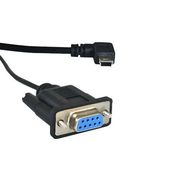 Alt view image 3 of 5 - MTUERANC USB to RS232 Serial Adapter, USB Mini 5 Pin Male to DB9 9 Pin Female Serial Converter Cable 1.8M/6Feet (Right Angle mini USB to RS232 Serial)