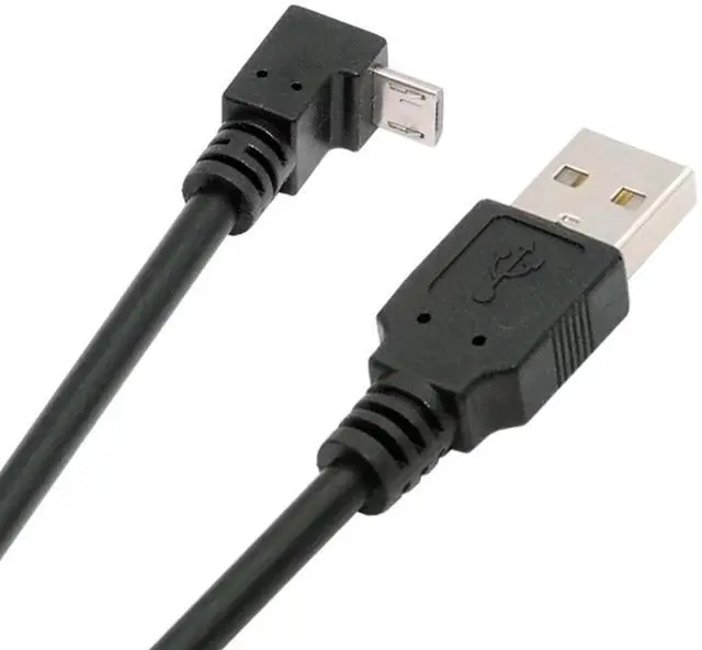 Main image of NFHK Up Angled 90 Degree Micro USB 5Pin to USB 2.0 Type-A Data Charge Cable for Phone Tablet Camera 50cm