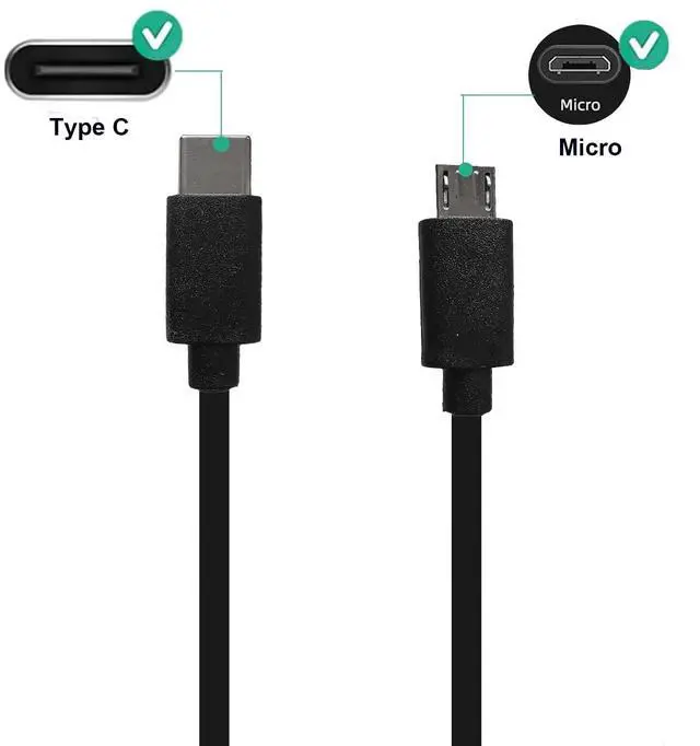 Alt view image 2 of 5 - YBSCJHGR USB C to Micro Fast Charging & Data Sync Charging Cord