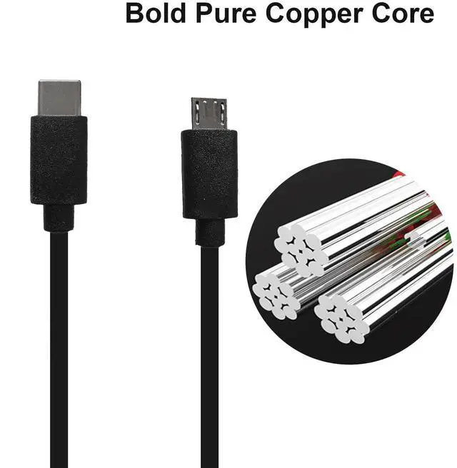 Alt view image 4 of 5 - YBSCJHGR USB C to Micro Fast Charging & Data Sync Charging Cord