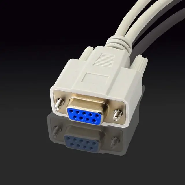 Alt view image 4 of 7 - PNGKNYOCN 30cm DB9 Y Splitter Cable DB9 9 Pin 1 Female ale to 2 Male Rs232 Serial Splitter Adapter Straight-Through Cable YOUCHENG for Connect Various Serial Interface Devices