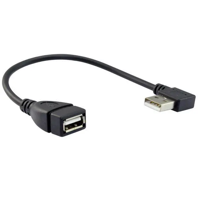 Alt view image 2 of 5 - UCEC USB 2.0 Extension Cable, USB Cable Extender USB 90 Degree Adapter- Right Angle A Male to Female - 0.7 Feet (20cm)