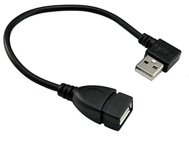 Main image of UCEC USB 2.0 Extension Cable, USB Cable Extender USB 90 Degree Adapter- Right Angle A Male to Female - 0.7 Feet (20cm)