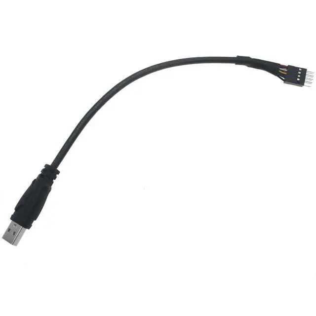 Alt view image 3 of 4 - SYCZIOHU 20 CM USB Type-A Male to Motherboard 9-pin USB Header Adapter Data Cable for Various Computer Peripheral Products