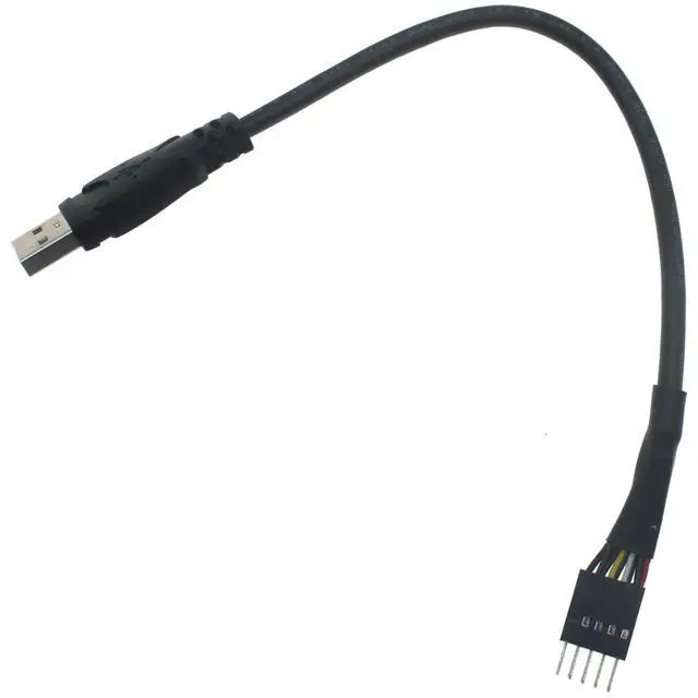 Main image of SYCZIOHU 20 CM USB Type-A Male to Motherboard 9-pin USB Header Adapter Data Cable for Various Computer Peripheral Products