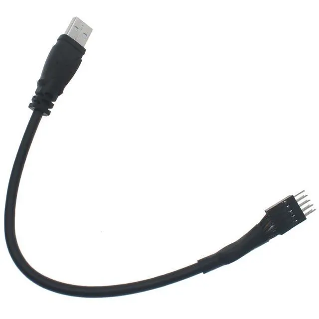 Alt view image 4 of 4 - SYCZIOHU 20 CM USB Type-A Male to Motherboard 9-pin USB Header Adapter Data Cable for Various Computer Peripheral Products