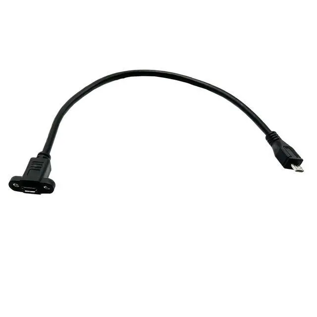 Alt view image 4 of 5 - Seadream Micro B Male to Micro B Female Cable 2Pack Micro USB Male to Female Extension Panel Mount Cable