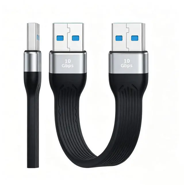 Main image of FASTELECTRIC Short USB to USB Cable 5inch,10Gbps Type A Male to Male Cord
