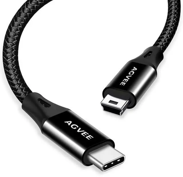 Main image of AGVEE 3.3ft USB-C to Mini USB Cable, Data Transfer Charging Cord