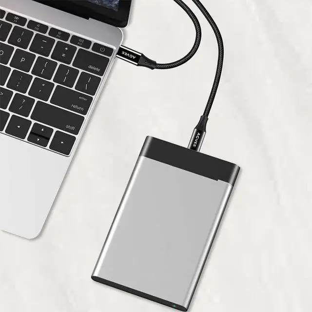 Alt view image 6 of 7 - AGVEE 3.3ft USB-C to Mini USB Cable, Data Transfer Charging Cord