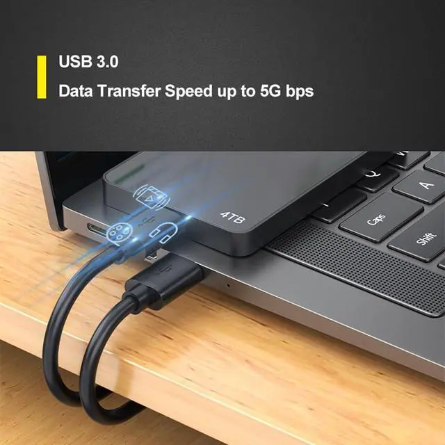 Alt view image 4 of 5 - BesCable USB 3.0 Male to Male Cable Heavy Duty 5 Feet Double Sided USB Cord