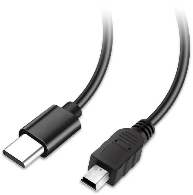 Alt view image 2 of 5 - Kxable USB C to Mini USB Cable 2 Feet, USB C to Mini 5-Pin Charging & Sync Data Cord, Compatible with Texas Instruments Calculators, PS3 Controller, Digital Camera, MP3 Player and More