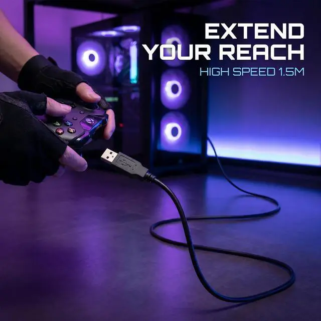 Alt view image 7 of 7 - USB Extension Cable, 1.5m High Speed Type A Male to Female Extender 28Awg 24Awg Pure Copper Data Sync Charging Cord for Laptop Pc Printer Mouse Keyboard Camera Card Reader and USB Peripherals