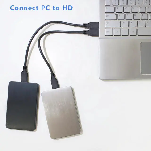 Alt view image 2 of 7 - Xilaghy Short USB to USB Cable 1 Ft,USB 3.0 Type A Male to Male Charging and Data Transfer Cable USB Cord for Hard Drive, DVD Player, Laptop, Monitor and More,2Pack