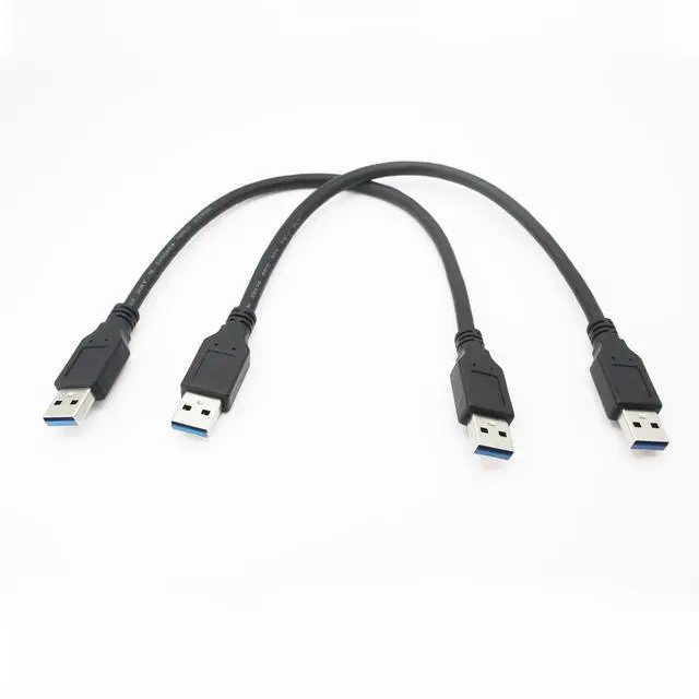 Alt view image 7 of 7 - Xilaghy Short USB to USB Cable 1 Ft,USB 3.0 Type A Male to Male Charging and Data Transfer Cable USB Cord for Hard Drive, DVD Player, Laptop, Monitor and More,2Pack