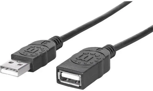 Main image of MANHATTAN Hi-Speed USB 2.0 Extension Cable, Type-A Male to Female, 3 Ft, Bl
