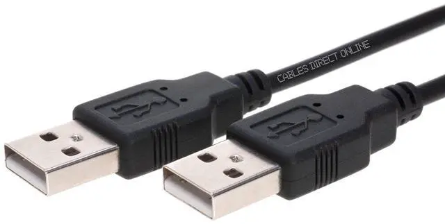 Alt view image 2 of 5 - Cables Direct Online Pack of 5 x 6FT USB 2.0 Type A to Type A Male Data Printer Cable Cord for Printer, Laptop, Mobile Phone, PC, Web Camera (6ft, USB A-A)