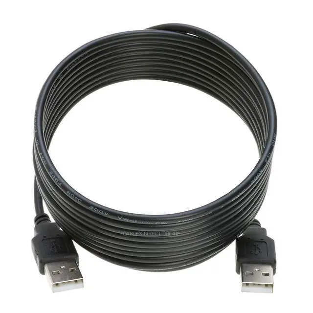 Alt view image 4 of 5 - Cables Direct Online Pack of 5 x 6FT USB 2.0 Type A to Type A Male Data Printer Cable Cord for Printer, Laptop, Mobile Phone, PC, Web Camera (6ft, USB A-A)