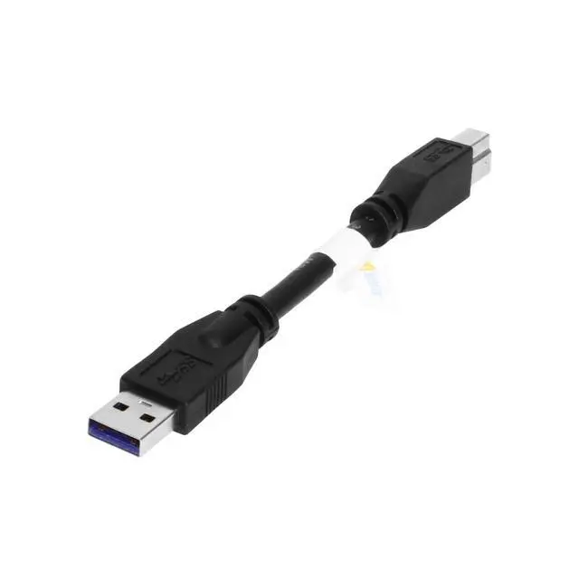Alt view image 2 of 5 - USBGear 6 inch USB A to B Cable - 5Gbps Data Transfer for Printers, Scanners, Industrial Devices