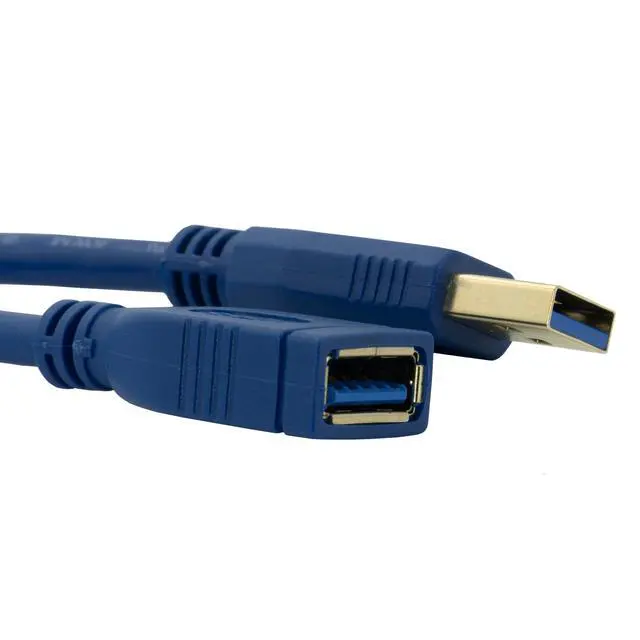 Alt view image 4 of 5 - CableWholesale 3 feet USB 3.0 Extension Cable, Blue, Type A Male/Type A Female Plug, A Male to A Female Super Speed USB Extension Cable, USB Extension Cable Male to Female