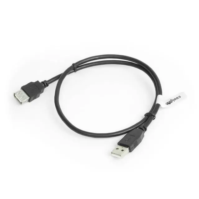 Alt view image 5 of 5 - USBGear USB 2.0 Type-A Extension Cable - Black - 2ft - Easily Extend Connectivity Range for Hard to Reach Devices