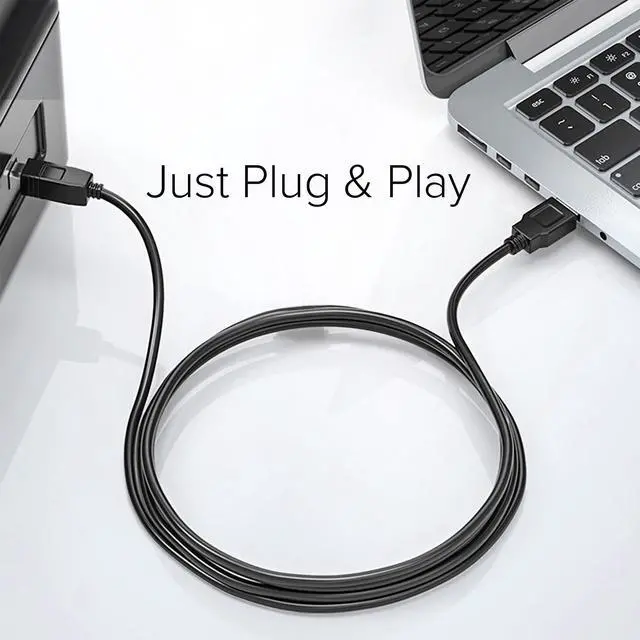Alt view image 6 of 6 - Lumenzi USB 3.0 Type A to Type A Cable Male to Male | SuperSpeed Data Transfer Cable for PC, Laptop, External Hard Drives, and Peripherals - 9 FT