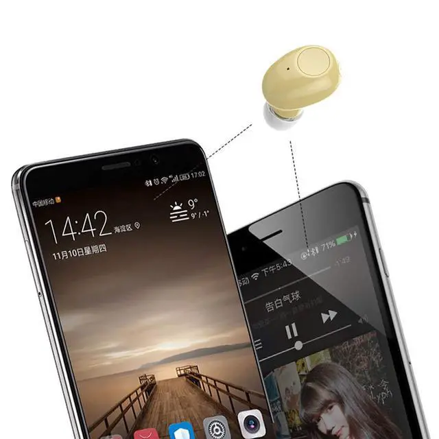 Alt view image 3 of 7 - NVAHVA Single Bluetooth Earpiece10 Hrs Playtime for Cell Phone PC TV