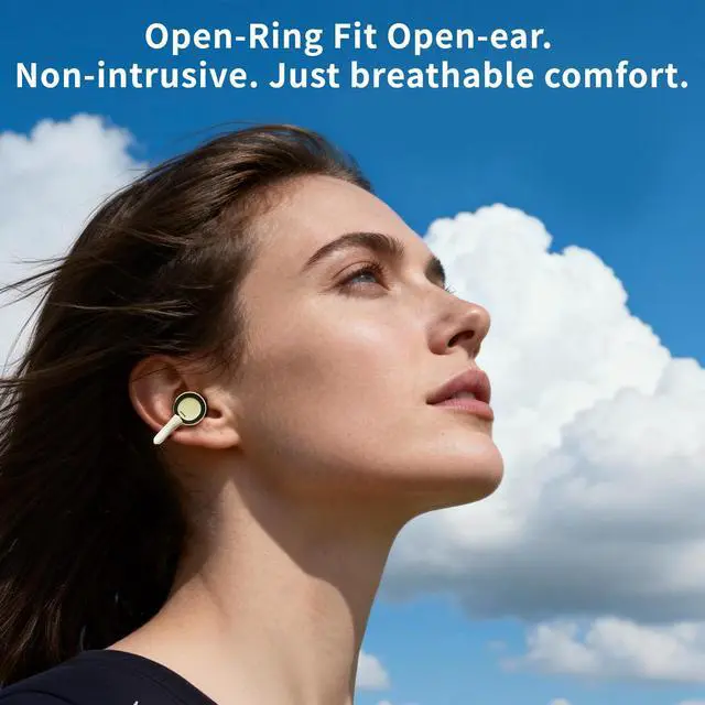 Alt view image 3 of 7 - PEICHENG Earbuds Wireless Bluetooth Earphones, 5H Playback 50mAh+400mAh Power Case with Digital Display (Beige)