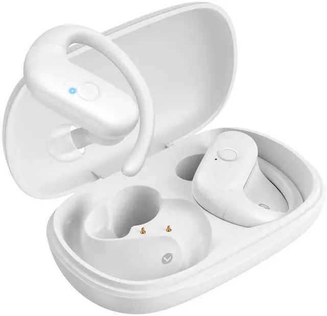 Main image of xiwxi Wireless Earbuds Bluetooth Headphones,Over Ear Buds for Sport with Deep Bass Sound,60Hrs Playtime Earphones Designed Comfort Fit with Earhooks for Running,Meeting,Workout-White