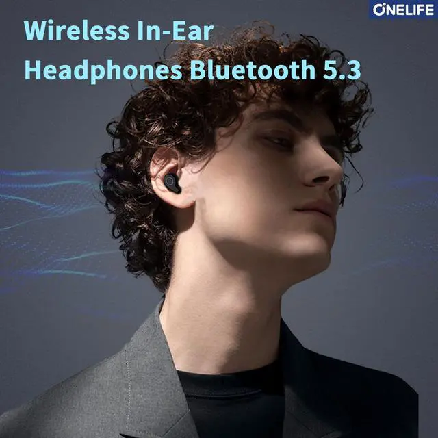 Alt view image 2 of 6 - ONE Life Wireless Earbuds Bluetooth 5.3 in-Ear Headphones,IPX sweatproof HiFi Deep Bass with Mic, Compatible with iOS Android for Daily Use