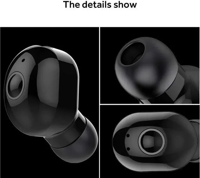 Alt view image 7 of 7 - AIYIBEN Bluetooth Wireless Earbud Mini Wireless Earbud Bluetooth V5.0 in Ear Headphone with 4-5 Hours Playtime Headset with Mic for iPhone iPad Samsung Galaxy LG and Smartphones (Black)