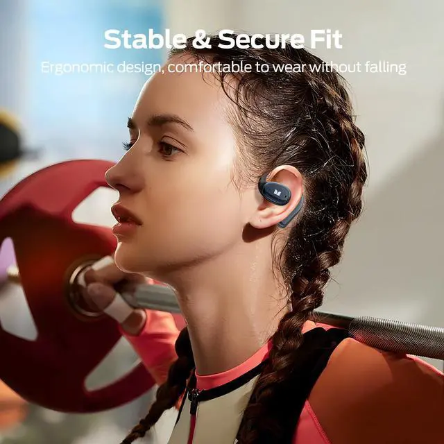 Alt view image 7 of 7 - Monster Open Ear AC311 Wireless Earbuds, Bluetooth 5.4 Open Ear Headphones, Up to 30 Hours Playtime Bluetooth Ear Earphones with Stereo Sound, Touch Control and IPX5 Waterproof Open Earbuds