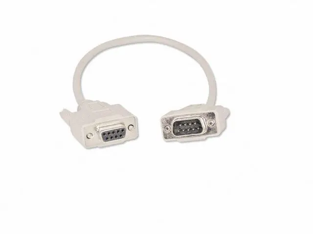 Main image of YCS basics 1 Foot DB9 9 Pin Serial / RS232 Male/Female Extension Cable