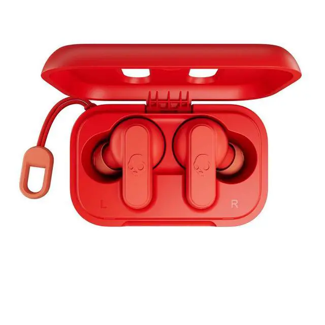 Alt view image 7 of 7 - Skullcandy Dime in-Ear Wireless Earbuds, 12 Hr Battery, Microphone, Works with iPhone Android and Bluetooth Devices - Red