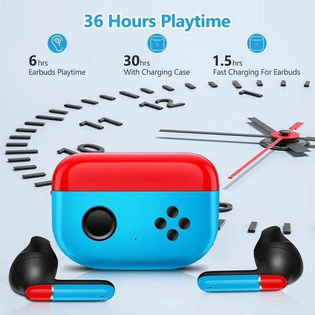 Alt view image 3 of 7 - Awaiymi 1 Pack Kids Adults Wireless Earbuds, Bluetooth 5.3 Touch Control Wireless Earbuds for Kids Adults with Charging Case,Ear Buds for Gifts
