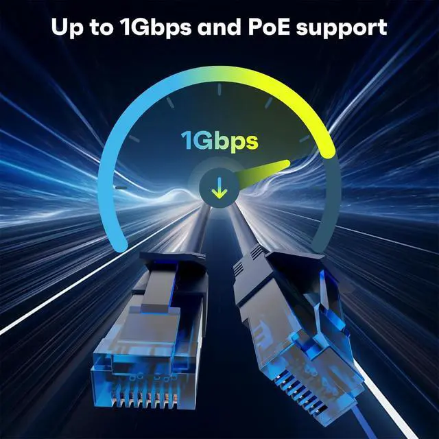 Alt view image 2 of 7 - Cat6 Ethernet Cable 0.6 FT (3-Pack), Snagless Short Cat 6 Patch Cord, 1Gbps, RJ45 Pure Copper Internet Network Cables, Upgraded Flexible PVC Jacket, UTP, PC, Router, Servers, IT Data Center, Blue