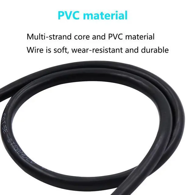 Alt view image 4 of 7 - LANMINGLEL RJ45 to DB9 Cable RJ45 Male to DB9 9-Pin Male RS232 Serial Port Cat5 Ethernet LAN Console Cable RJ45 to RS232 Networking Devices Console Cable for Routers, Switches 0.5M