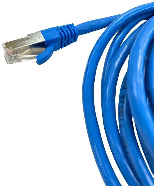 Alt view image 4 of 5 - Cablix S/FTP Cat 6A Shielded Patch Cord with Boot, 10ft, Blue High-Performance Ethernet Cable for Secure Networking