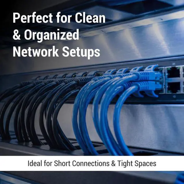 Alt view image 3 of 7 - CablesAndKits Cat6 Ethernet Cable 1 ft Blue, Snagless UTP RJ45
