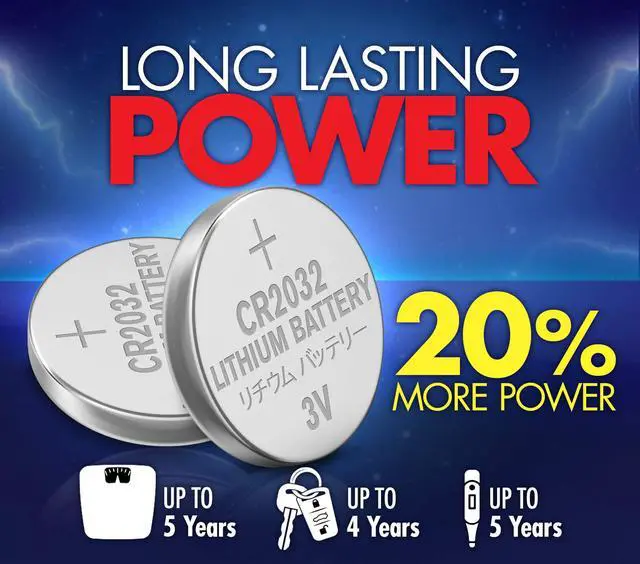 Alt view image 5 of 7 - Powermax ACDelco 6-Count CR2032 Batteries, Lithium 3V Coin Cell Button Battery Pack for Watch and Small Electronics, 5 Year Shelf Life