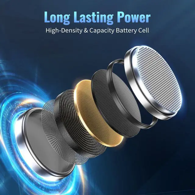 Alt view image 2 of 7 - POWEROWL High Capacity CR2032 Battery 12 Pack - CR2032 Lithium 3V Coin Battery Replacement for Apple Airtag Key Fob Remote Controller LED Candles Glucometer