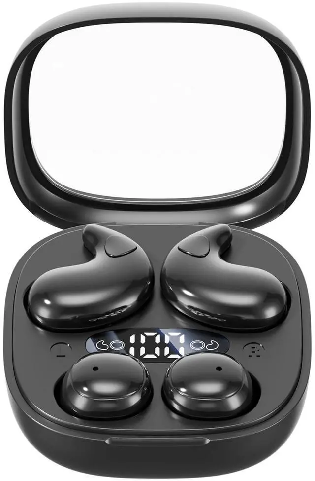 Main image of QJF Invisible Mini Sleep Earbuds Wireless Bluetooth, 2-in-1 Dual Design for Side Sleepers, Ultra-Low Profile Soft Ear Tips for Small Ears, Noise Blocking Sleep Headphones with Portable Charging Case