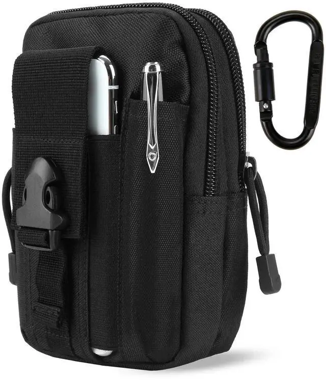 Main image of DOUNTO Tactical Waist Pouch EDC Molle Waist Bag Belt Phone Pouch Holster Purse Carrying Pouch for Smartphone, Tools