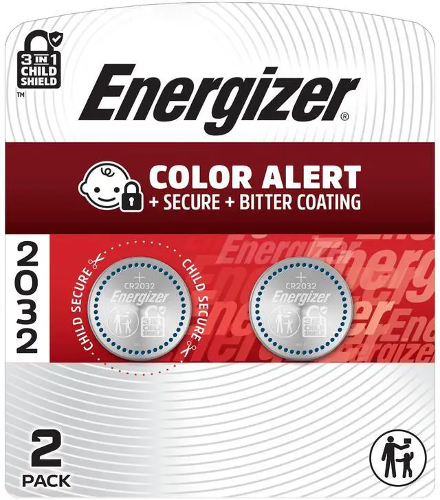 Main image of CR2032 Batteries (2-Pack), 3V Lithium Coin Cell Batteries