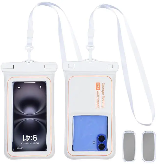 Main image of aceyoon Waterproof Phone Pouch, Fits Up to 8.9" Clear
