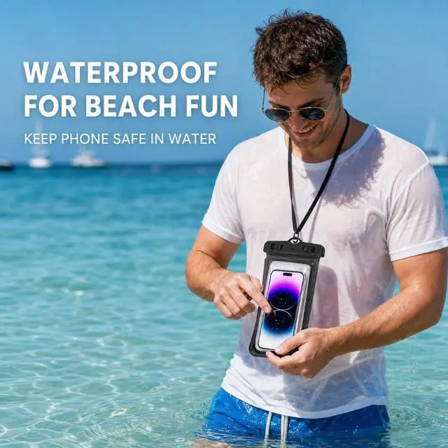 Alt view image 2 of 7 - HZCZWLQ Waterproof Phone Pouch 10094 Clear (10094-11)