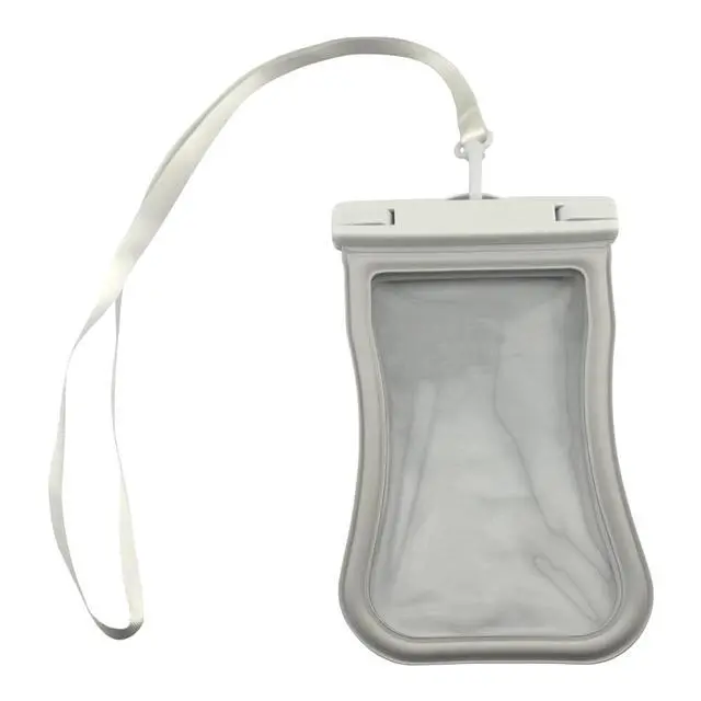 Alt view image 2 of 7 - Waterproof Phone Pouch with Lanyard - Floating Dry Bag Case for iPhone 17 Pro Max, 16 and Samsung, Universal Touchscreen Water Proof Cell Phone Holder for Beach, Pool and Kayaking, White