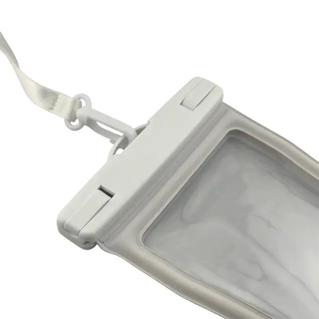 Alt view image 4 of 7 - Waterproof Phone Pouch with Lanyard - Floating Dry Bag Case for iPhone 17 Pro Max, 16 and Samsung, Universal Touchscreen Water Proof Cell Phone Holder for Beach, Pool and Kayaking, White